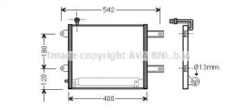 AVA QUALITY COOLING vw5177d -  Конденсатор, кондиционер